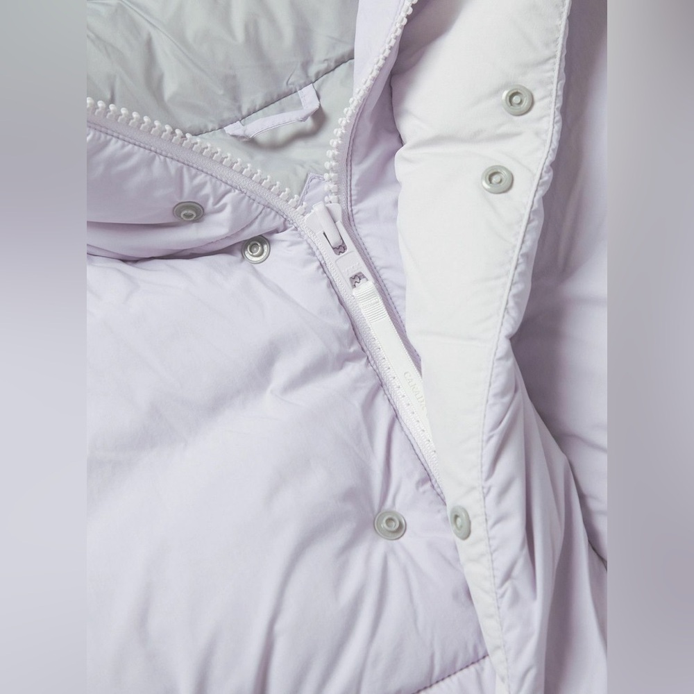 Canada Goose Junction Padded Pastel Lilac Puffer Parka Jacket - Picture 3 of 12